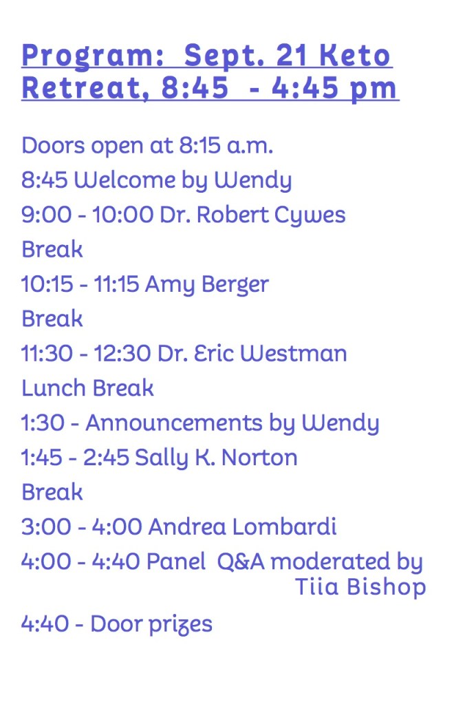 FINAL Schedule for Sept 21